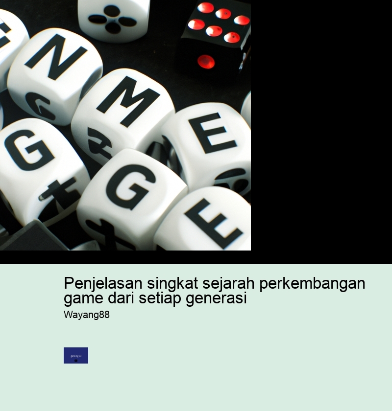 penjelasan singkat sejarah perkembangan game dari setiap generasi